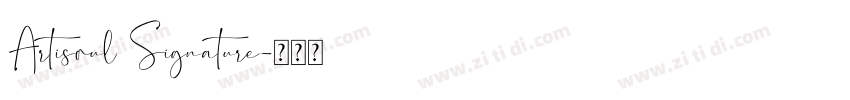 Artisoul Signature字体转换